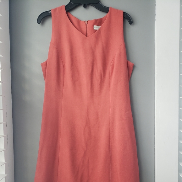 Ann Taylor Salmon Sheath Dress - Picture 2 of 6